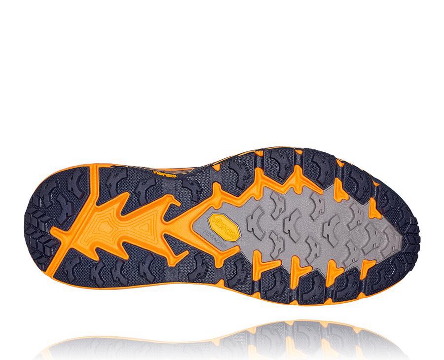 Hoka One One Trail Schoenen Heren - Speedgoat 4 - Blauw/Oranje - CV1359704